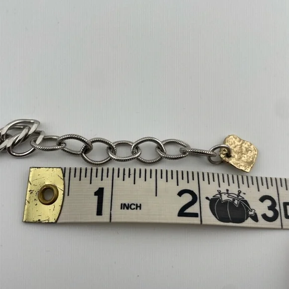 J. Jansen Designs Two-Tone Hammered Necklace + Earrings Set COA Signed Tag - Picture 11 of 13